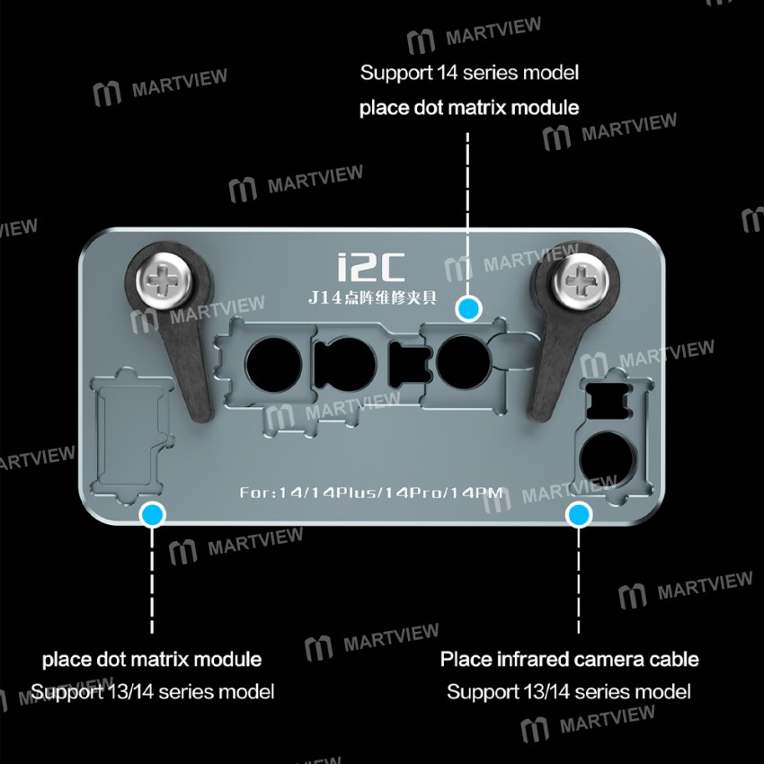 i2c j14-dot-matrix-maintenance-fixture-for-iphone-14-series-face-id-repair-7