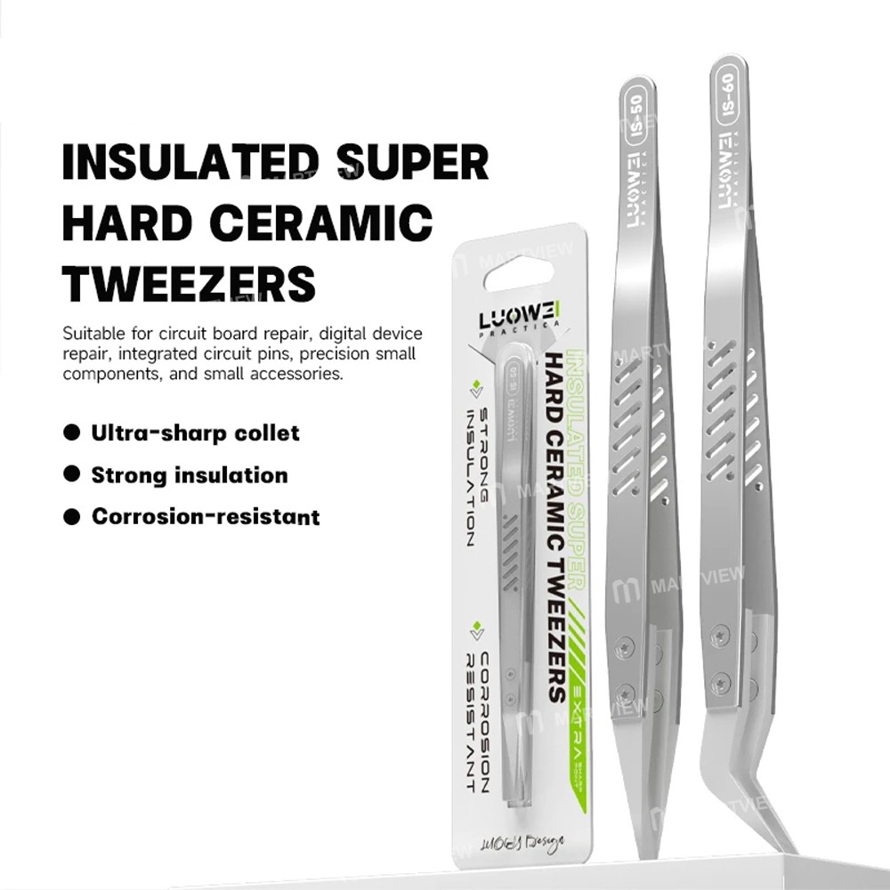 luowei lw-50-lw-60-insulation-nonmagnetic-ceramic-head-stainless-steel-tweezers-2