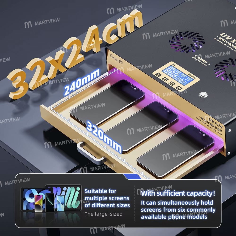 qianli uvx24-16-inch-powerful-integrated-uv-curing-lamp-box-for-mobile-phone-tablet-computer-2