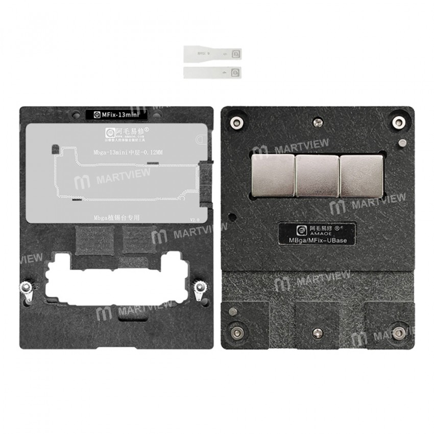 Amaoe MFix-13Mini Motherboard Middle Layer Tin Planting Platform Fixture Set for iPhone 13 Mini