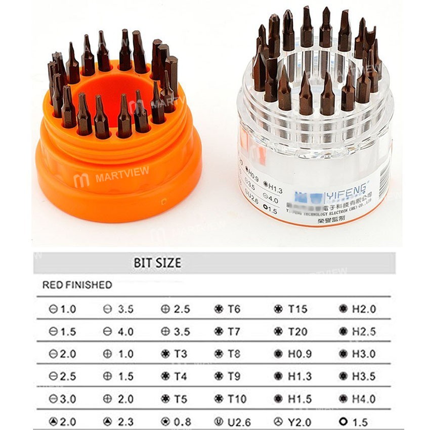 JAKEMY JM-8117 (31 In 1) Magnetic Screwdriver Set For Phone & Computer Reparing Kits