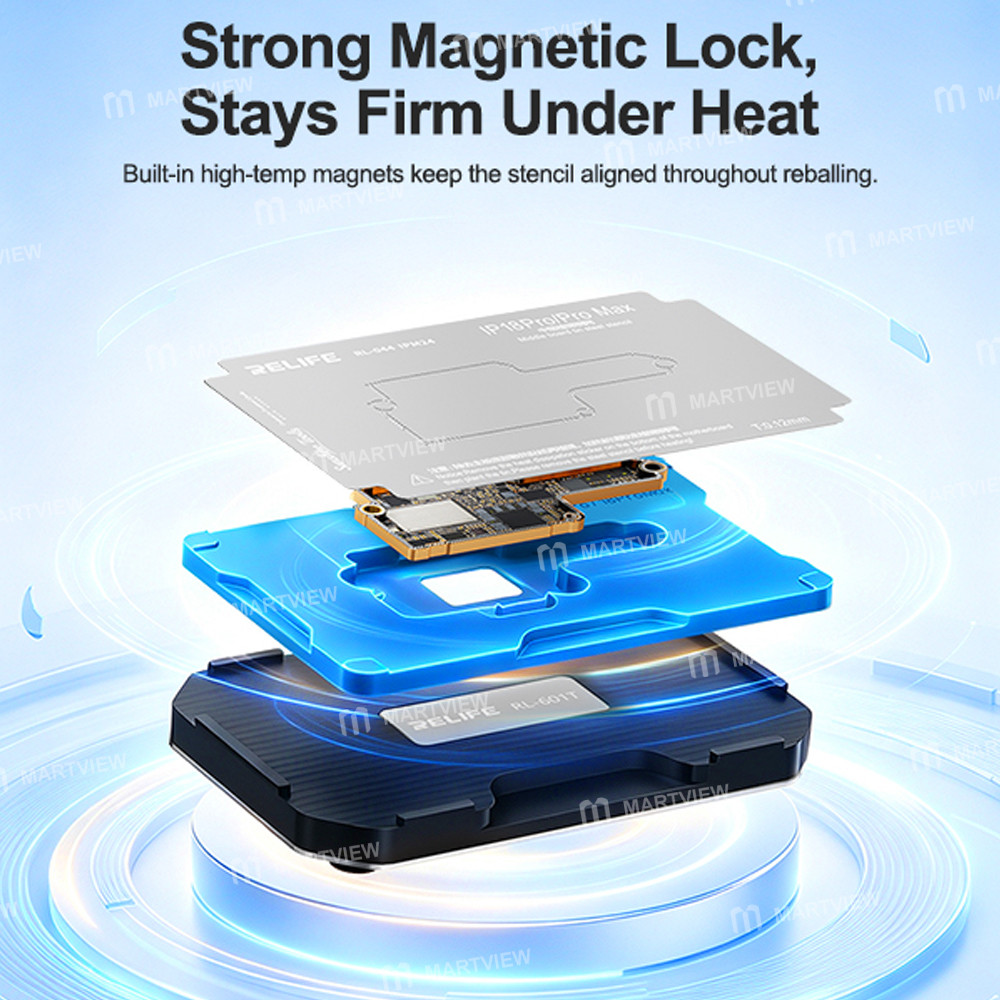 relife rl-601t-33-in-1-middle-layer-tin-planting-bga-reballing-platform-set-for-iphone-x-to-18pro-ma
