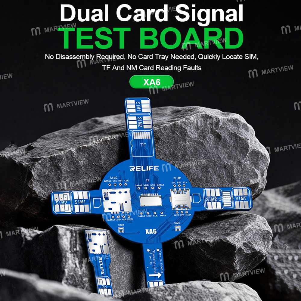 relife xa6-dual-card-signal-test-board-for-iphone-android-sim-tf-nm-card-reading-faults-7