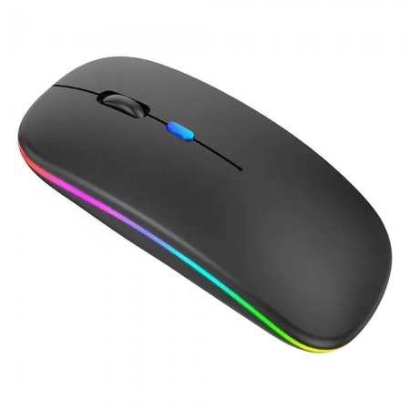 Rechargeable Bluetooth Wireless RGB Mouse with 2.4GHz USB for Computer / Laptop / Tablet