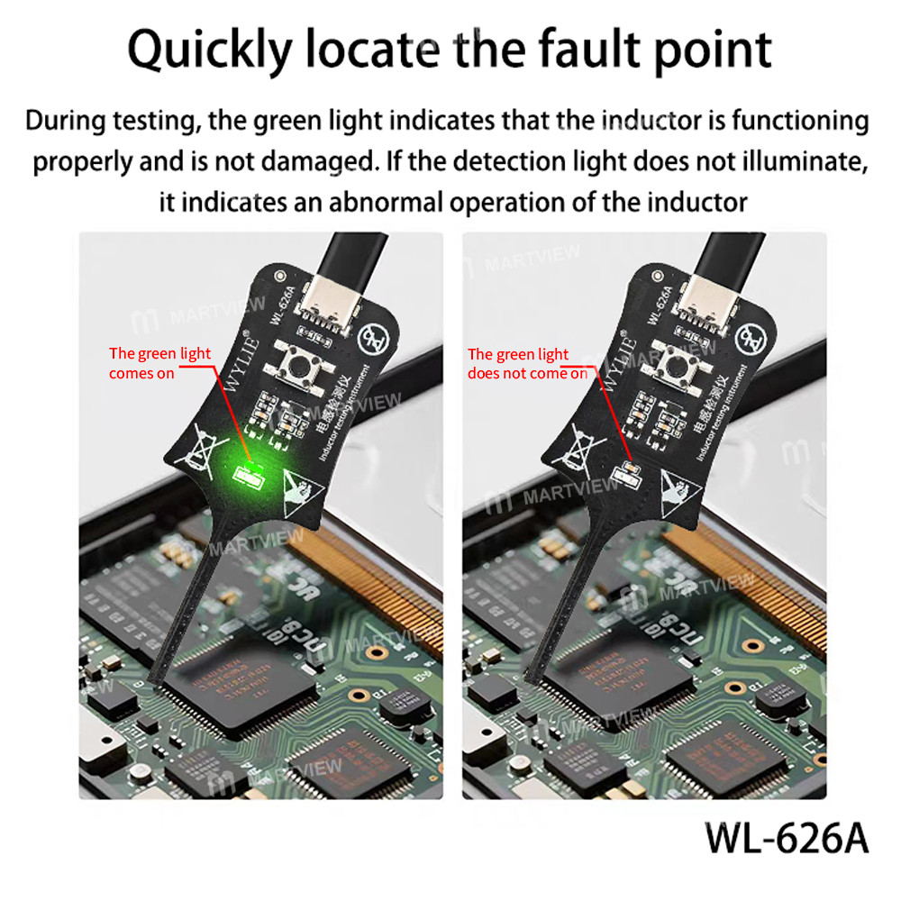wylie wl-626a-type-c-inductance-detector-for-pcb-motherboard-rapid-fault-detection-5
