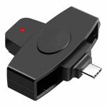 Rocketek USB Type-C High-Performance USB2.0 CAC Smart Card Reader for Android Phones / Windows