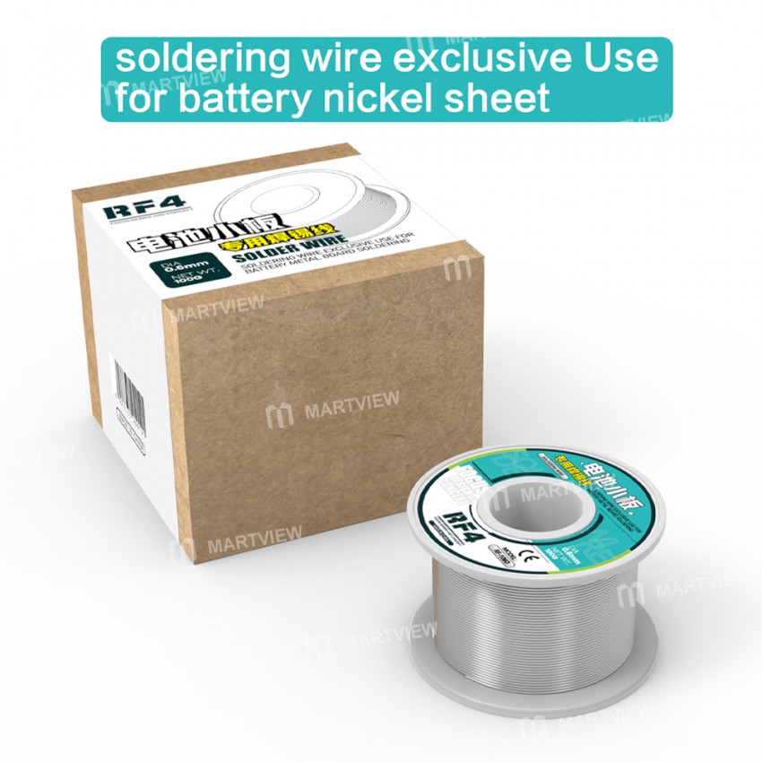RF4 RF-106D 100G 0.6mm High Purity Lead-free Solder Wire Dedicated for Mobile Phone Battery Board