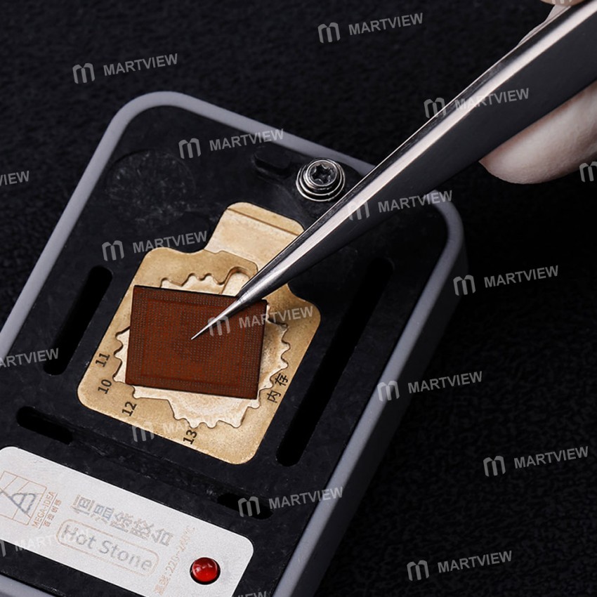 QianLi iNeezy Round Hand Polished Tweezers Stainless Steel Anti Rust Wear Resistance Corrosion Resis