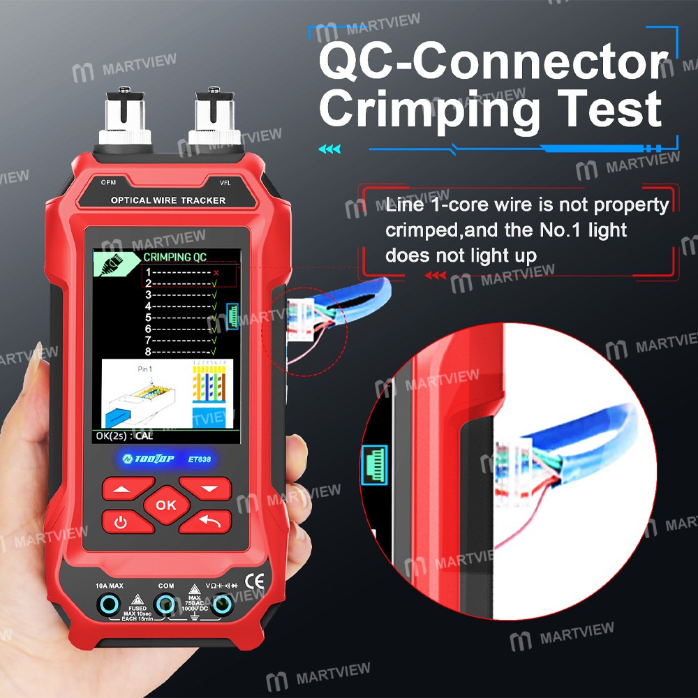 tooltop et636-et638-multifuction-network-cable-tester-optical-power-meter--multimeter-4