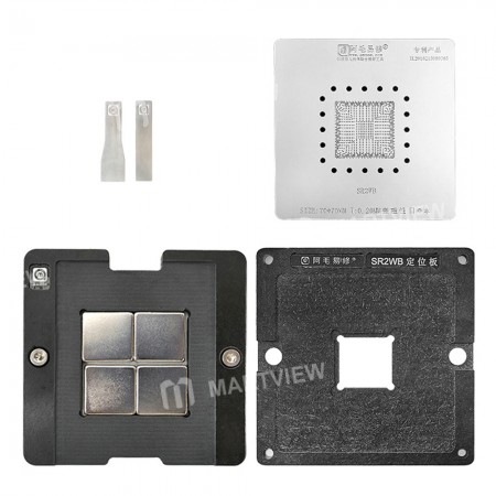 Amaoe 0.2MM Magnetic BGA Reballing Tin Planting Platform For SR2WB Notebook Chip