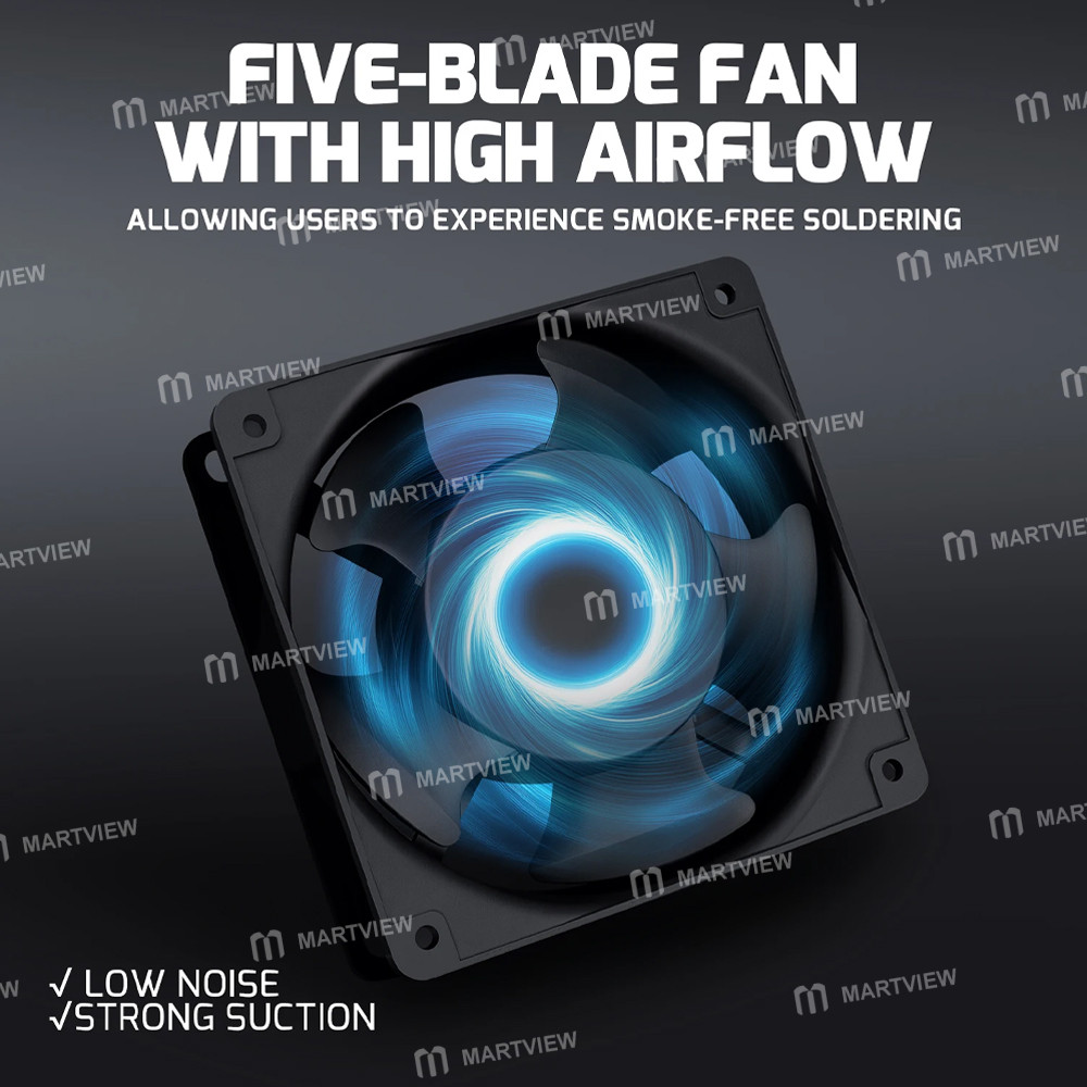 yihua 948dq-v-portable-strong-suction-soldering-fume-extractor-with-2pcs-helping-alligator-clip-9