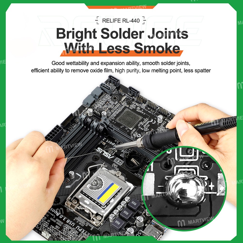 relife rl-440-multi-specification-high-purity-rosin-solder-wire-11