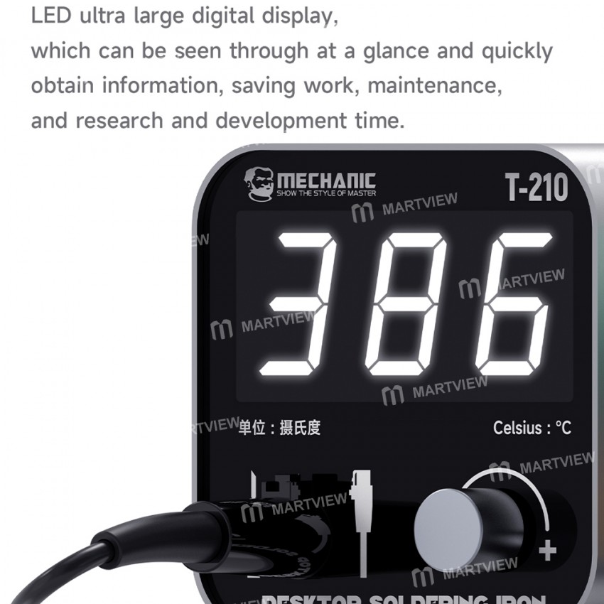 mechanic t-210-intelligent-led-digital-display-desktop-soldering-iron-with-short-circuit-protection-
