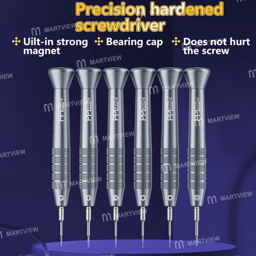 PPD Multi-spec S2 Alloy Steel High-precision Magnetic Screwdriver for iPhone/Samsung/iPad Repair