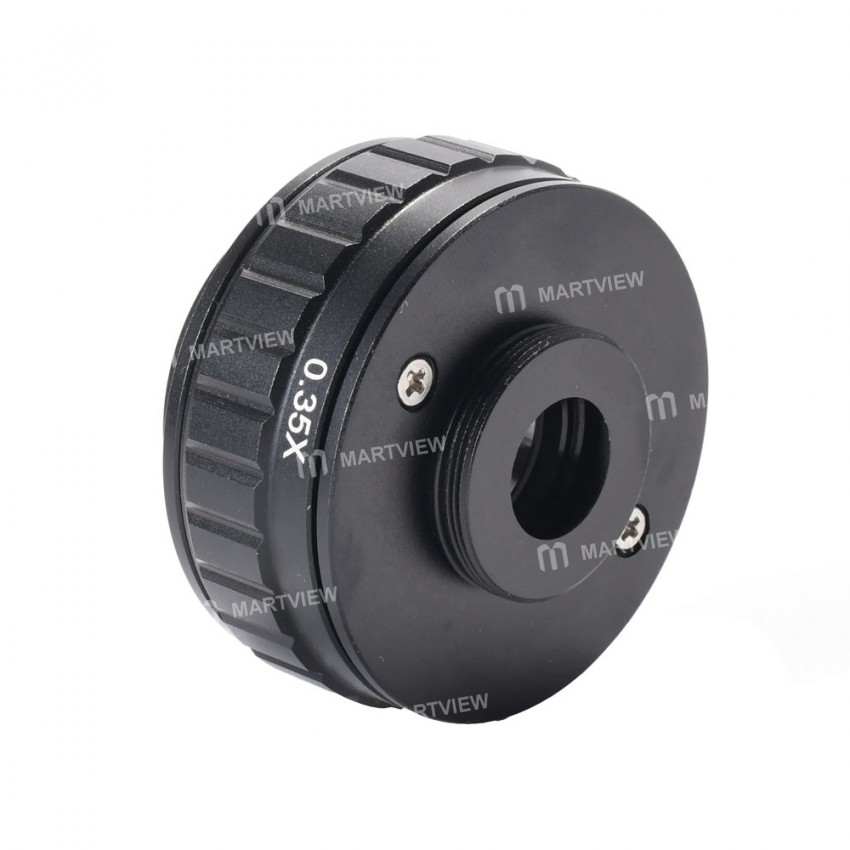 0.35X 0.5X 0.1X C-mount Focus Adjustable Camera Lens Adapter for Trinocular Stereo