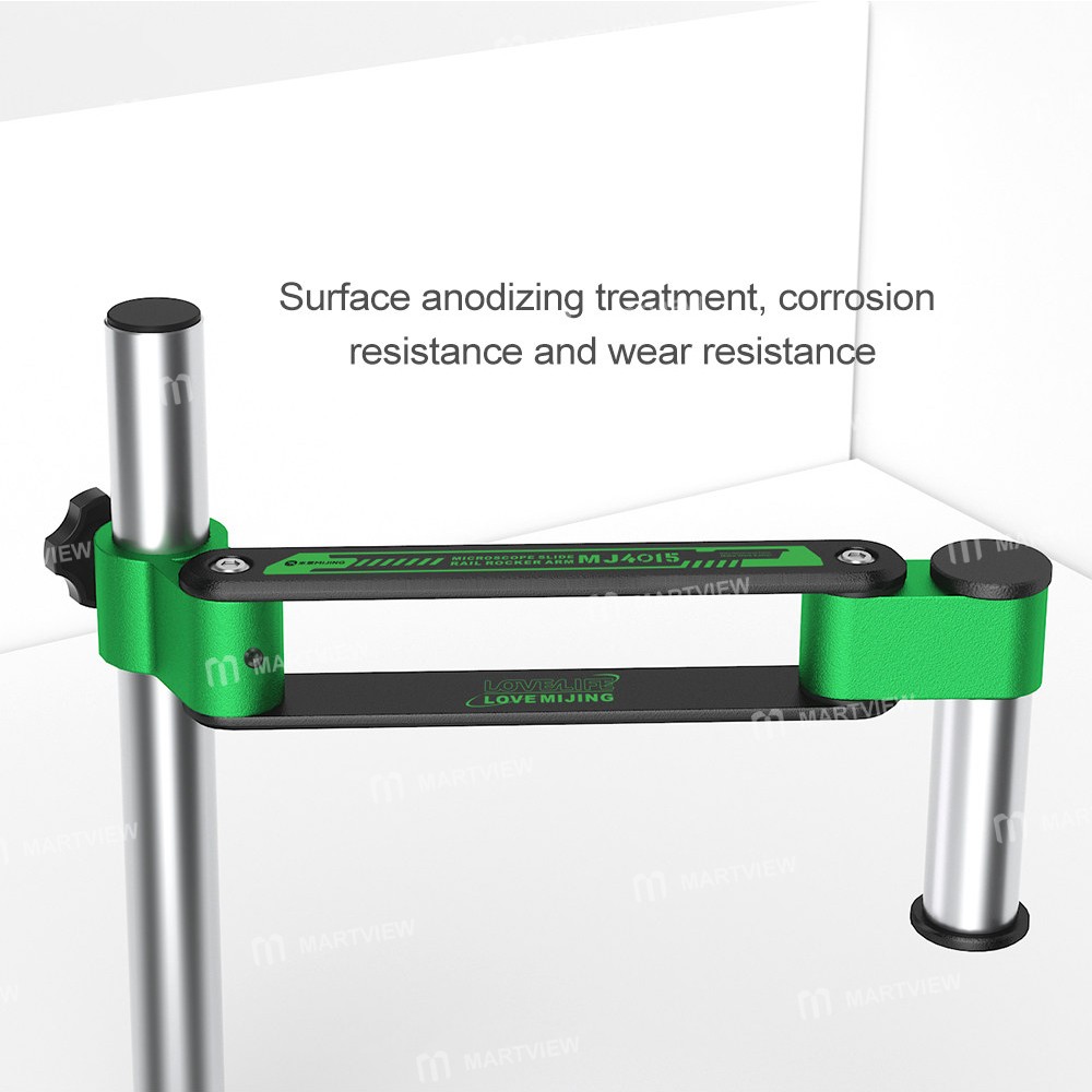 mijing mj4015-360-universal-rotation-telescopic-folding-microscope-metal-bracket-arm-5