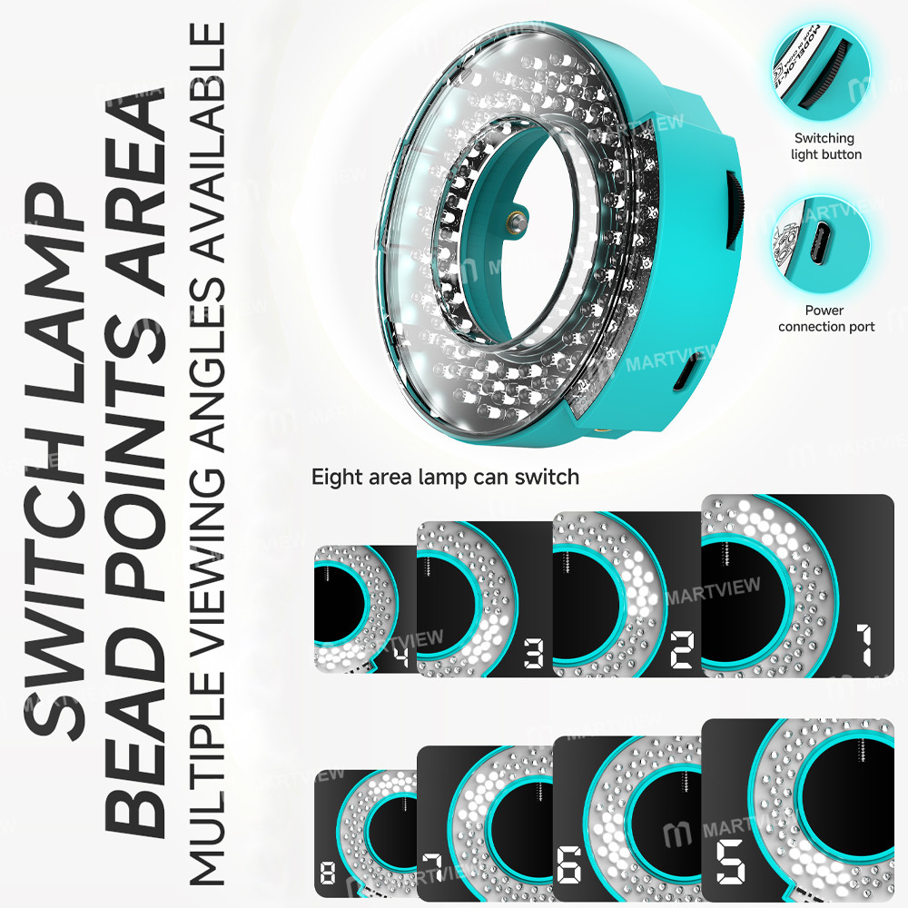 rf4 ok-15-5800k-daylight-color-temperature-smart-microscope-led-ring-light-4