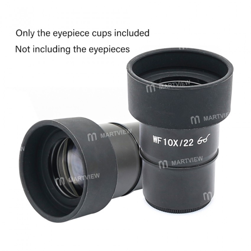 Foldable Rubber Eye Guards Caps for 34-38 mm Microscope Eyepiece Telescope - Pair