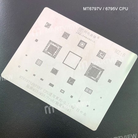 0.12MM Multi-Function MT6797W / MT6795W CPU BGA Reballing Stencil Plant Tin Steel Net for Meizu MX5 / MX6 / Pro6