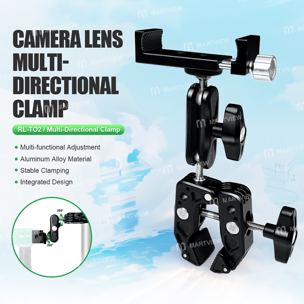 relife rl-to2-aluminum-alloy-multi-directional-clamp-for-fixing-cameras-phones-tablets-1