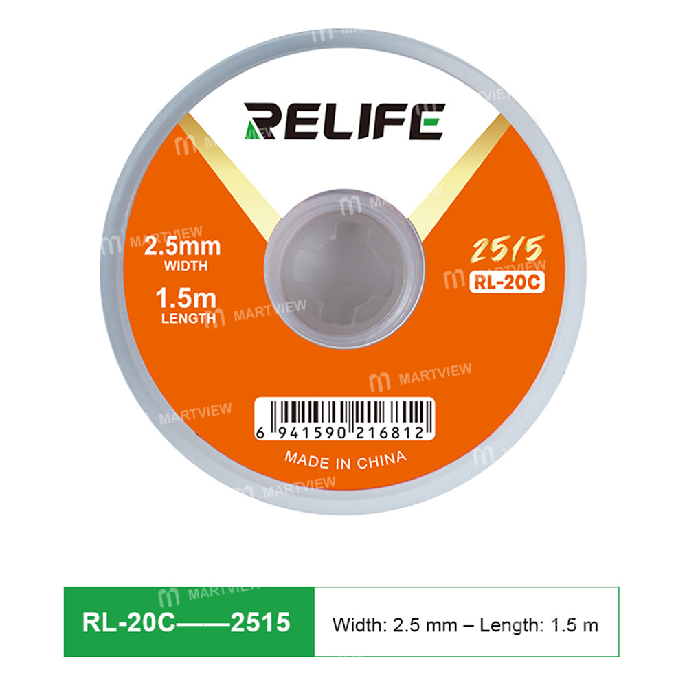 relife rl-20c-multiple-specifications-pure-copper-material-solder-wick-for-pcb-soldering-cleaning-3