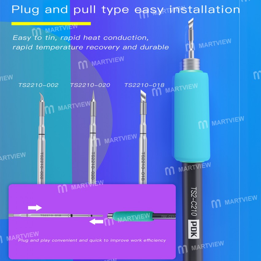 PDK TS2210 Series Soldering Iron Tip for JBC C210 Welder Handle