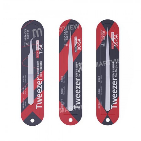 Qianli MEGA-IEDA High Hard Non-magnetic Stainless Steel Repair Tweezers
