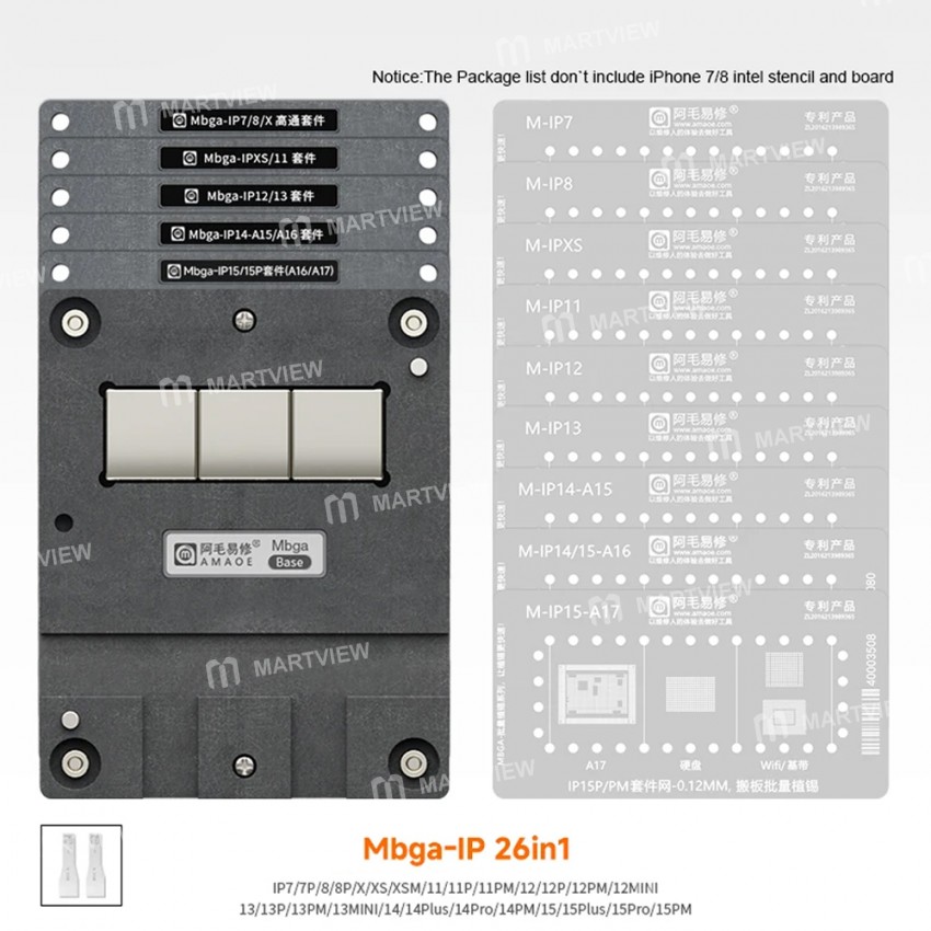 amaoe mbga-ip-26-in-1-cpu-hard-disk-wifi-baseband-bga-reballing-platform-2