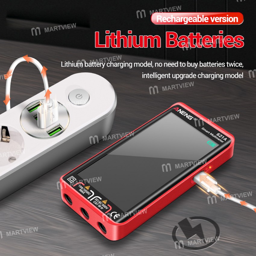 aneng 621a-portable-auto-range-usb-charging-lcd-touch-screen-ncv-digital-multimeter-2
