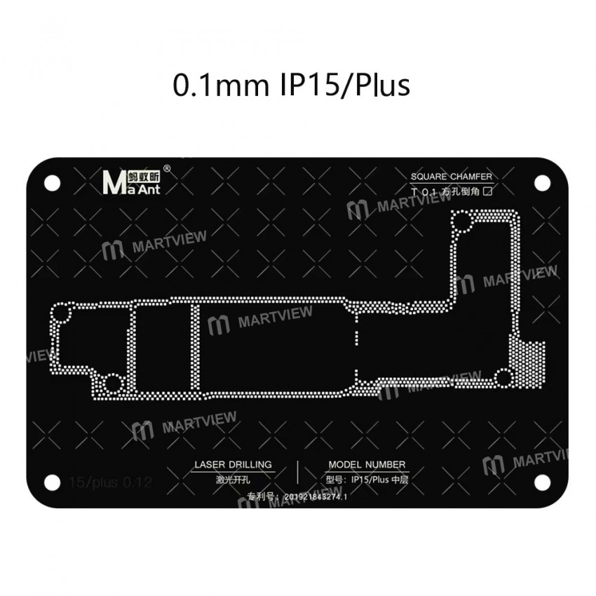 maant 012mm-motherboard-middle-layer-bga-reballing-stencil-platform-set-for-iphone-15-series-7