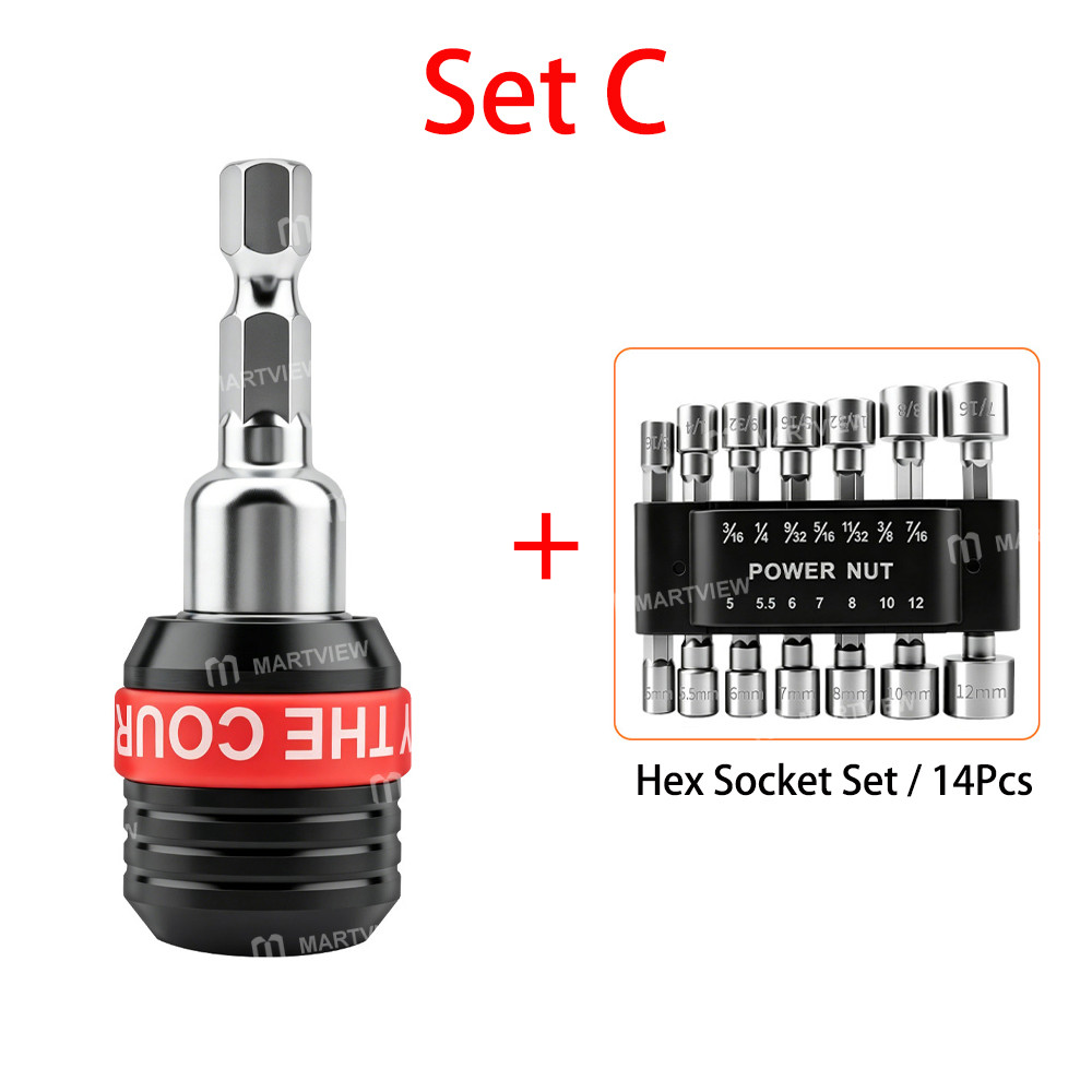 635mm hexagonal-conversion-self-locking-screwdriver-extension-bar-with-screwdriver-socket-set-13