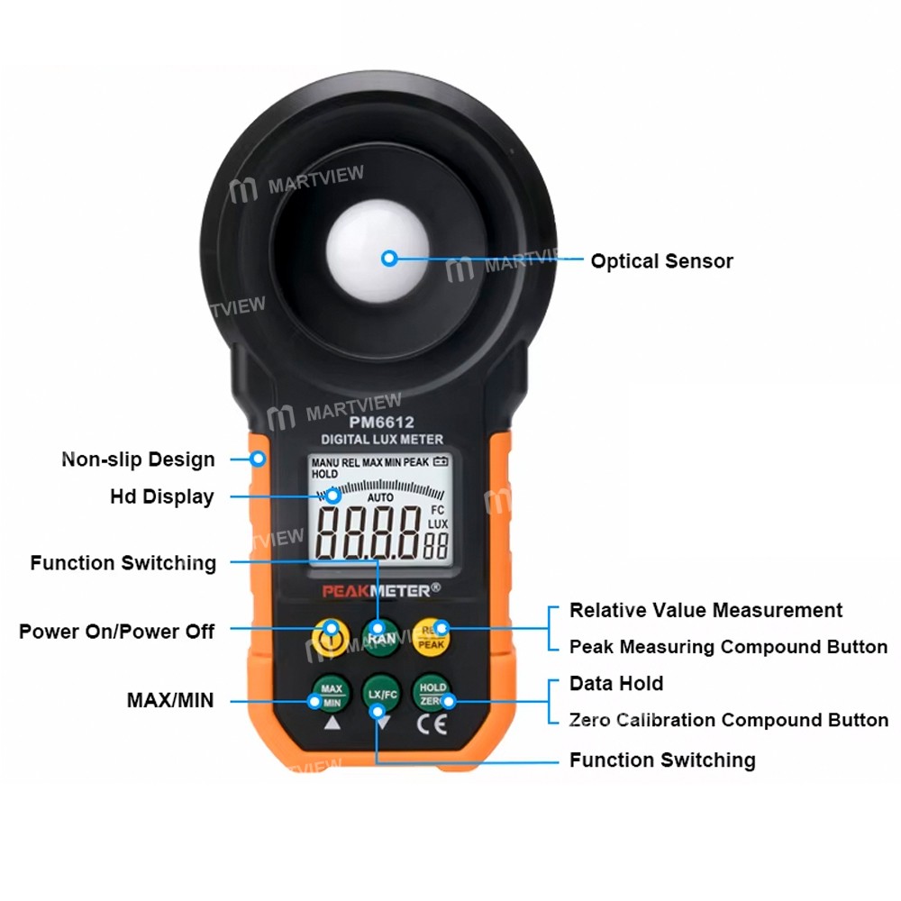peakmeter pm6612-handheld-lumen-brightness-tester-for-fluorescent-halide-incandescent-lamps-5