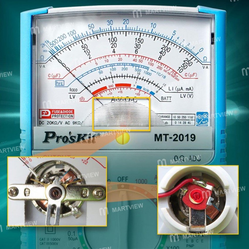 Pros'Kit MT-2019 High-precision Multi-function Pointer Analog Professional Multimeter