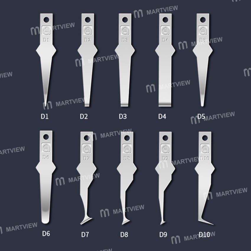 Amaoe D Series Non-slip Hand Grinding Scraping Glue Blades for Mobile Phone Motherboard