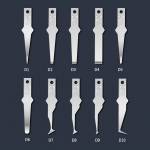 Amaoe D Series Non-slip Hand Grinding Scraping Glue Blades for Mobile Phone Motherboard