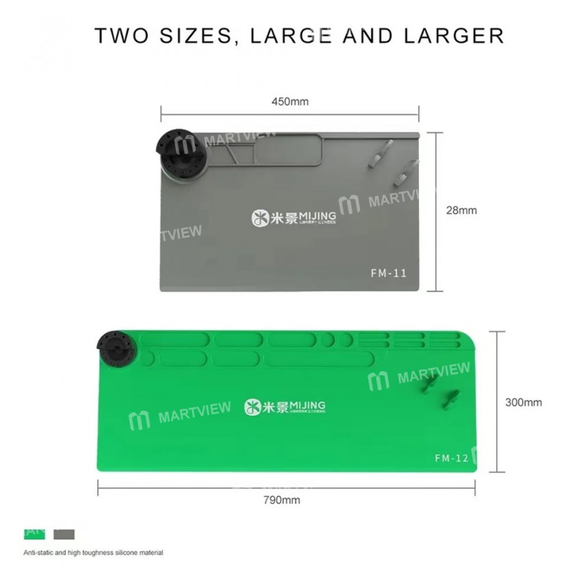 mijing fm-11-fm-12-larger-silicone-repair-mat-with-phone-holder-screwdriver-holder-2
