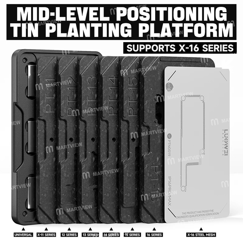 luowei lw-pt01-motherboard-middle-layer-planting-tin-platform-set-for-iphone-x-to-16pro-max-4
