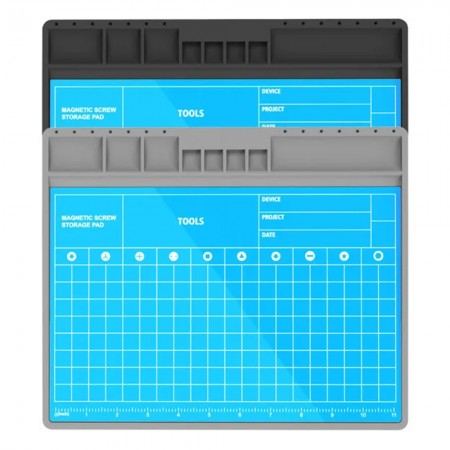 TE-712 2-in-1 Universal ESD Silicone Mat + Magnetic Screw Memory Storage Pad