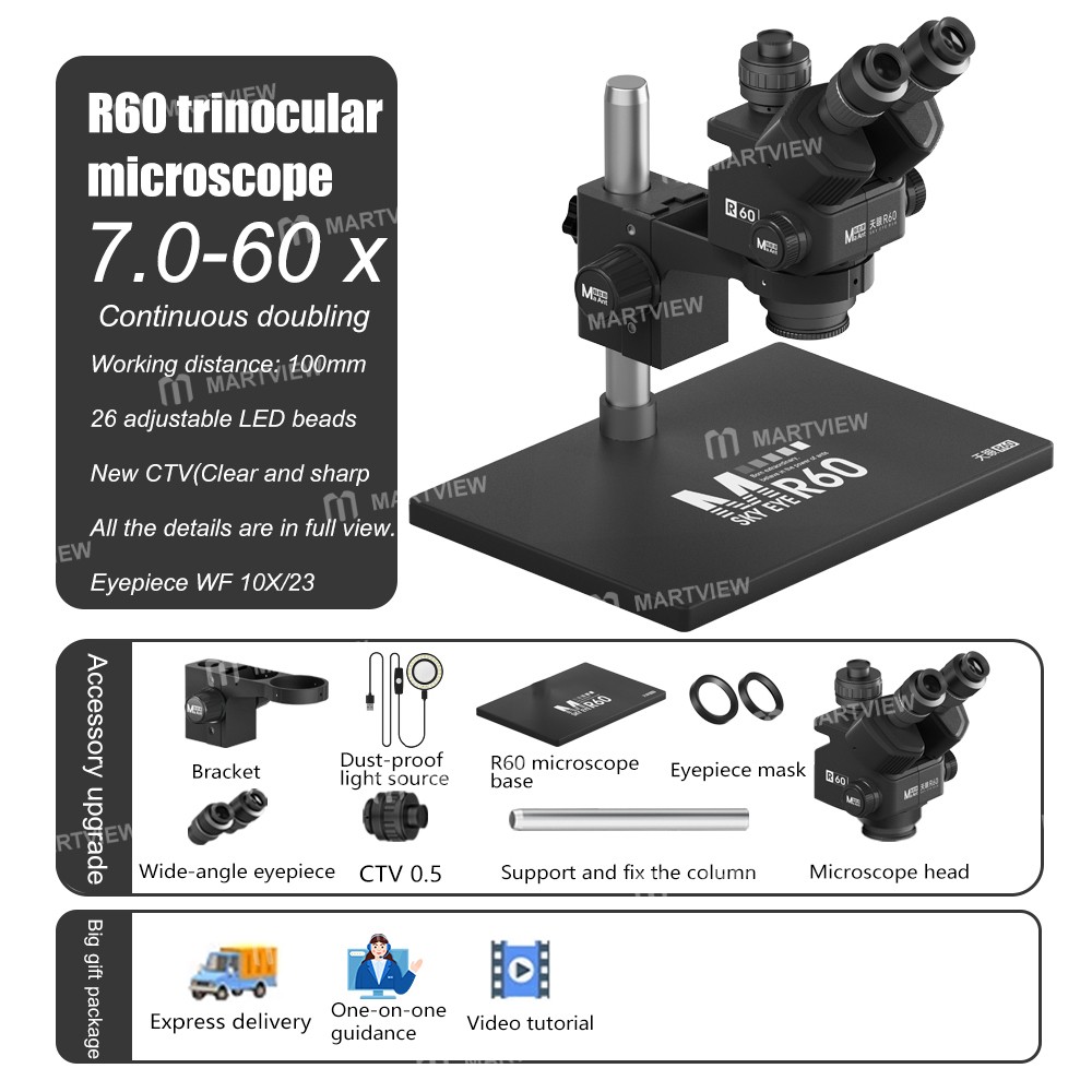 maant sky-eye-r60-7-60x-colorful-trinocular-microscope-with-large-base-for-pcb-welding-repair-14