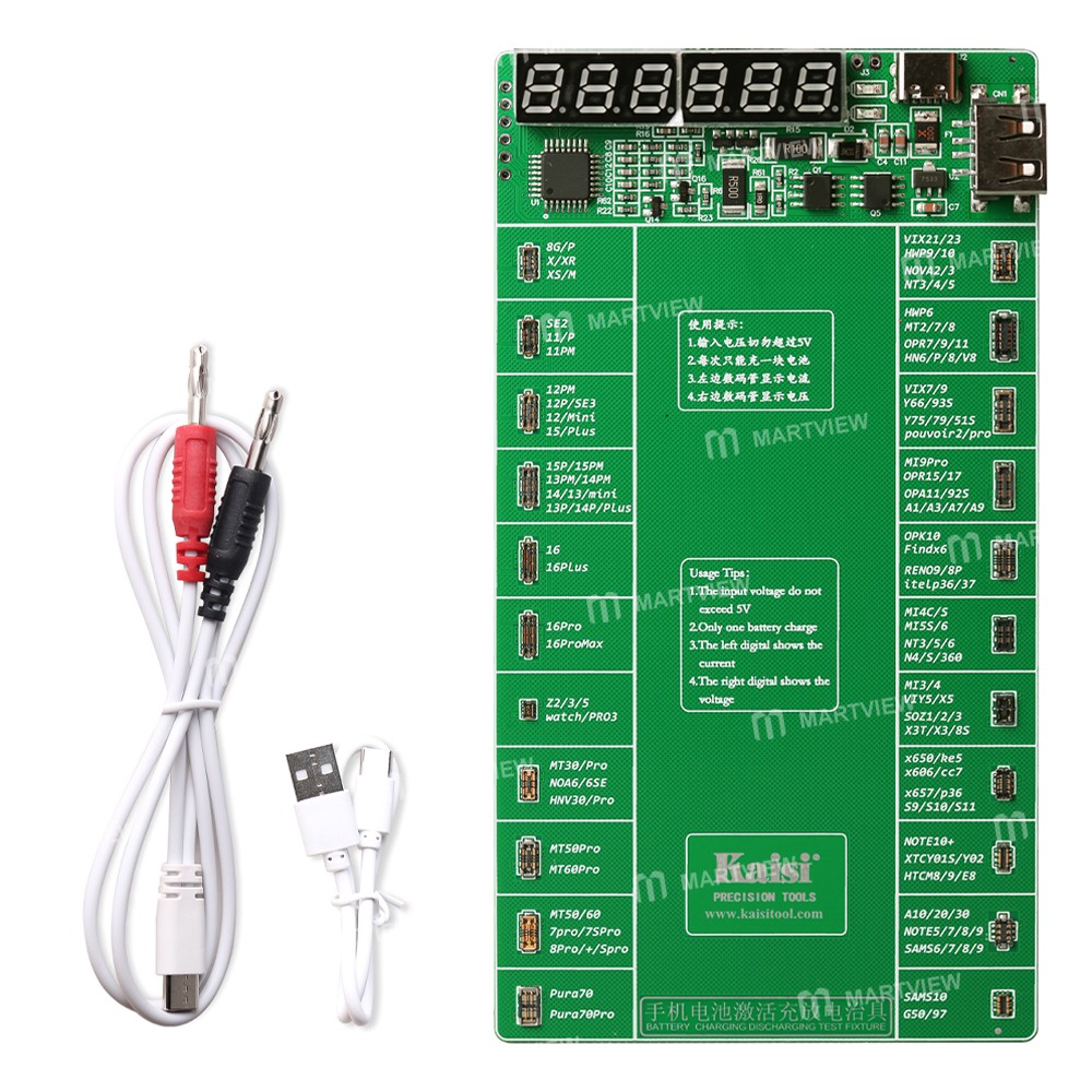 kaisi k-9208-v25-battery-charge-activation-board-for-iphone-8g-to-16pro-max-and-android-phones-3
