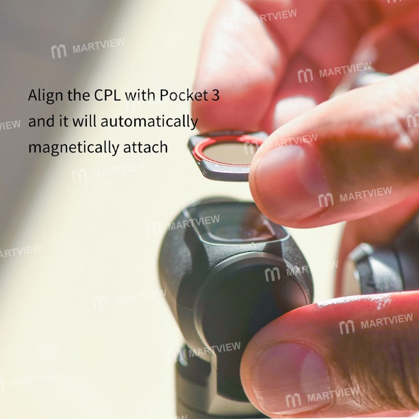 startrc 19mm-ultra-slim-multi-layer-coating-square-cpl-filter-compatible-with-dji-pocket-3-8