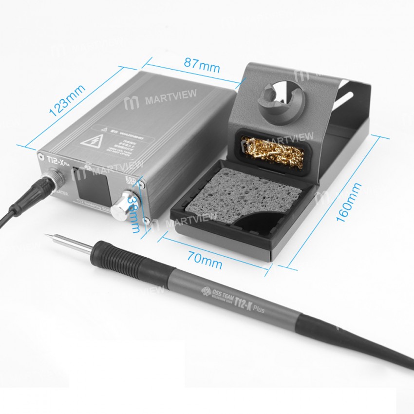 oss t12-x-plus-72w-electric-soldering-station-with-digital-display-for-mobile-phone-pcb-motherboard-