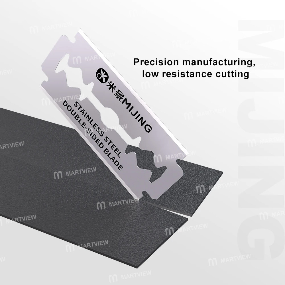 mijing dp22-sharp-stainless-steel-double-sided-blade-for-screen-frame-glue-removal-6