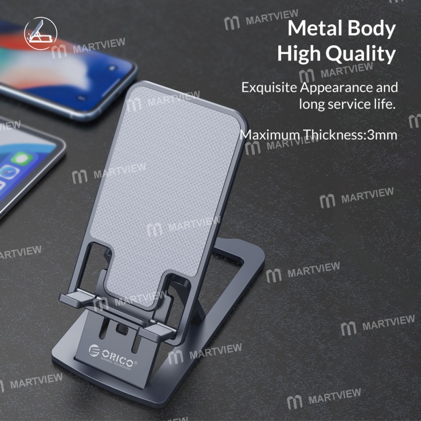 Orico MPH02 Metal or ABS Foldable Mobile Phone Stand for iPhone / Xiaomi / Samsung / Huawei
