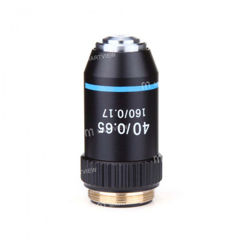 4X 10X 20X 40X 60X 100X High Quality Biological Microscope Objectives Achromatic lens - Black