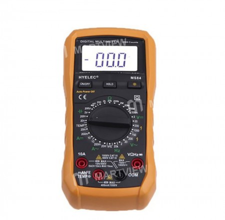 HYELEC MS84 Digital Multimeter 2000 Counts AC / DC Resistance Capacitance Temperature Frequency Test