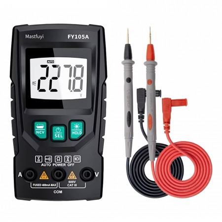 Mastfuyi FY105A Handheld Home Auto Rang AC / DC LCD Digital Multimeter