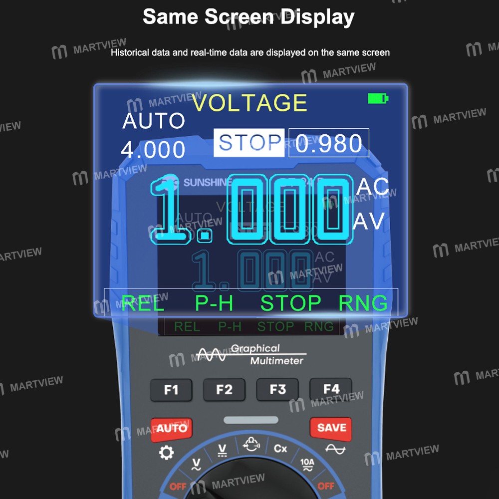 sunshine dt-24-pro-2-in-1-digital-display-data-storage-oscilloscope-multimeter-with-waveform-capture