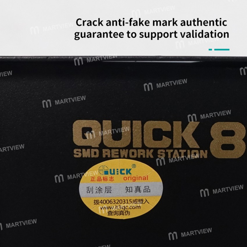 Quick 850A 850A+ 220V SMD Rework Station Hot Air Gun Desoldering Tool Repair Station