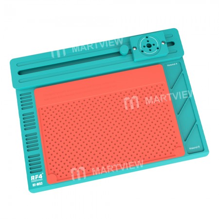 RF4 RF-M03 Multifunctional Movable Track Microscope Base Aluminum Alloy Maintenance Pad